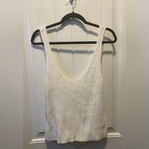 Vince
Rib Tie Back Cotton Blend Tank Top
Size Large 
NWT
